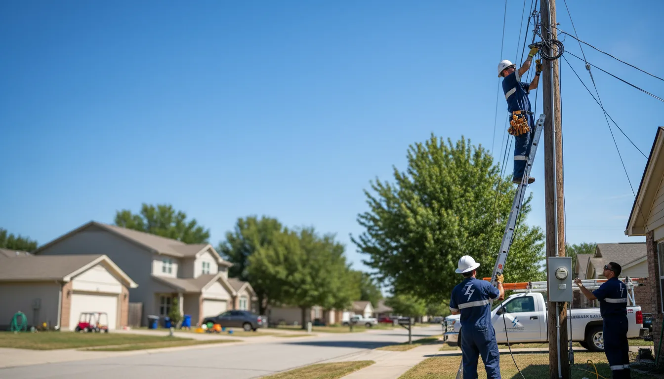 Residential electrician providing installation services in Shelby, MI